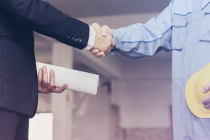 Agreement between construction worker and salesman