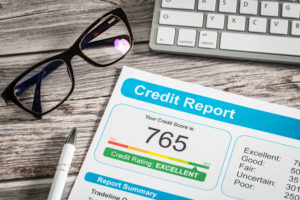 report credit score application form