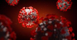 3D illustration of virus