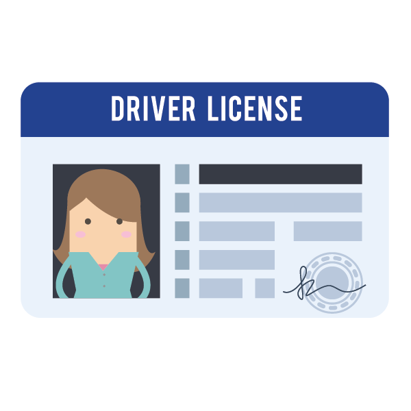 Driver license for contractor credit application